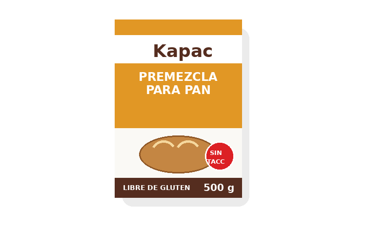 Kapac Premezcla para Pan 500 g