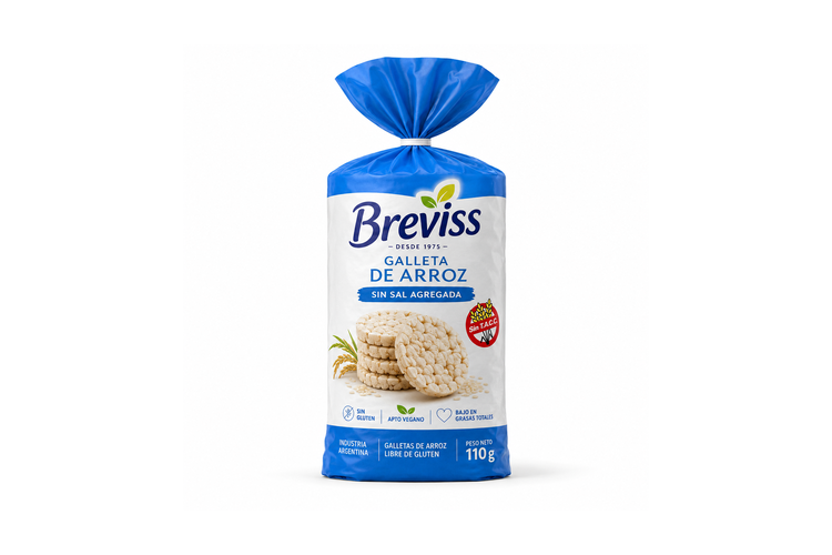 Breviss Galleta de Arroz Sin TACC 110 g