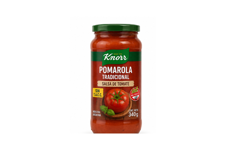 Knorr Salsa Pomarola Tradicional Sin TACC 340 g
