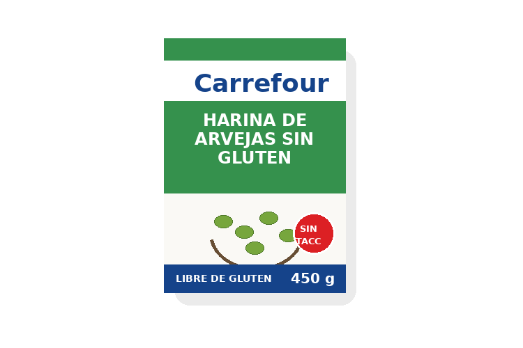 Carrefour Sin Gluten Harina de Arvejas 450 g