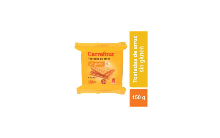 Carrefour Classic Tostadas de Arroz Sin TACC 150 g