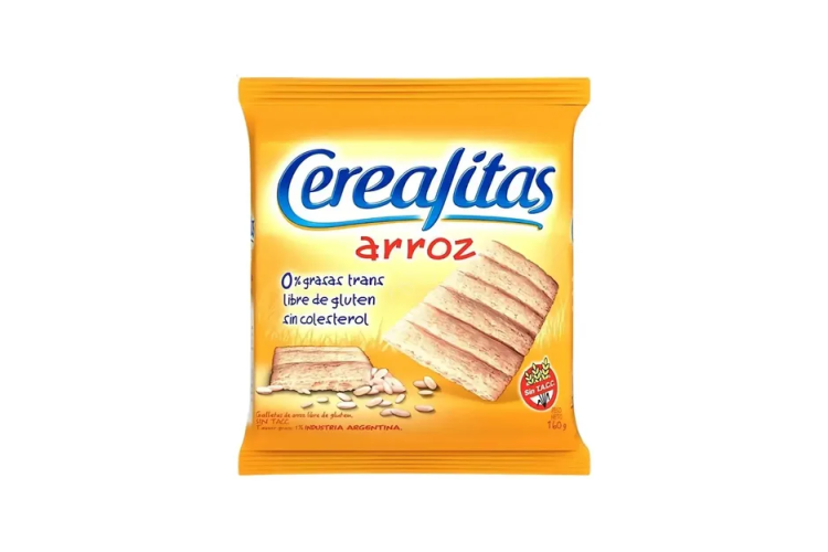 Cerealitas Galletitas de Arroz Saladas Sin TACC 160 g