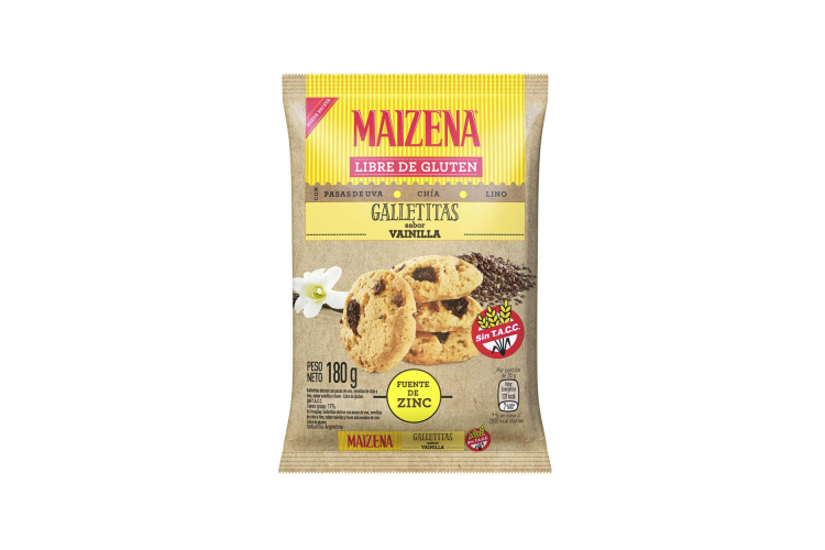 Maizena Galletitas Vainilla con Pasas Sin TACC 180 g