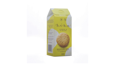 Nina Galletitas Limón y Jengibre Sin TACC 120 g