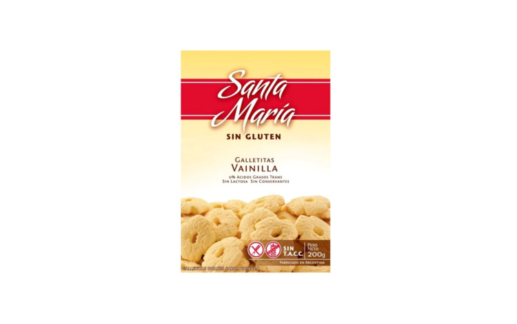 Santa María Galletitas Sin TACC Vainilla 200 g